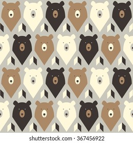 Bears seamless pattern.