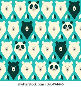 Bears seamless pattern.