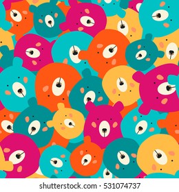 Bears seamless pattern