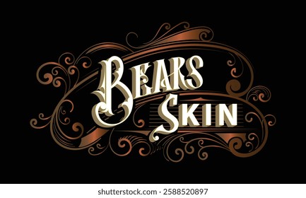 BEARS SKIN lettering custom style design