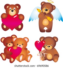 Bears. Vector collection