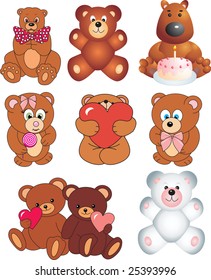 bears vector (set)