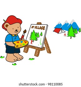 bears were painting