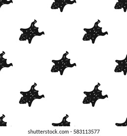 Bearskin icon in black style isolated on white background. Stone age pattern stock vector illustration.