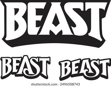 BEAST - 3 variations of handwritten word