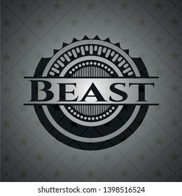 Beast black badge. Vector Illustration. Detailed.