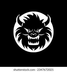 Beast - Black and White Isolated Icon - Vector illustration