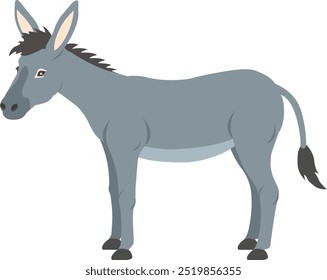 Fera do fardo, Mula, Burro, Animal de criação, Vetor animal ilustração