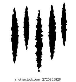 Las garras de la bestia rayan el Vector aislado