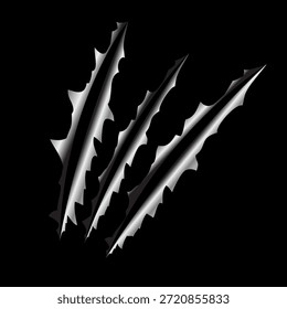 Las garras de la bestia rayan el Vector aislado