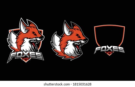 beast fox logo for esport team