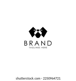 Beast head abstract logo design