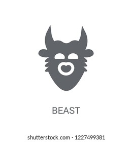 beast icon. Trendy beast logo concept on white background from Fairy Tale collection. Suitable for use on web apps, mobile apps and print media.