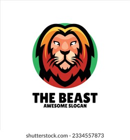 beast mascot illustration logo design