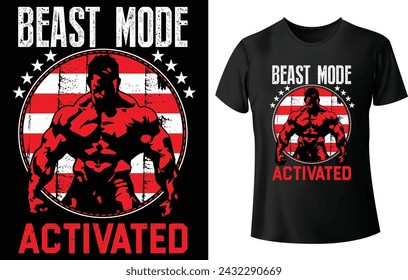 Beast Mode Activated T Shirt Design für Gym T Shirt