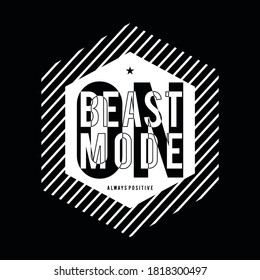 Besetzt Mode ON typografisches Design T-Shirt, Vektorgrafik