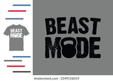 Beast mode t shirt design