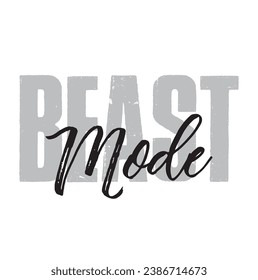 beast mode text on white background.