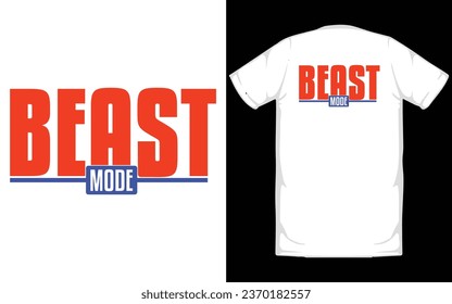 Beast Mode, typography graphic design, for t shirt prints, vector illustration