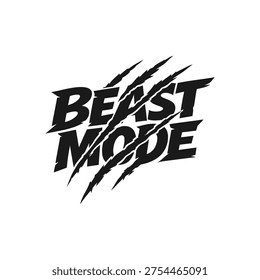 Beast Mode Typography Graphic Design