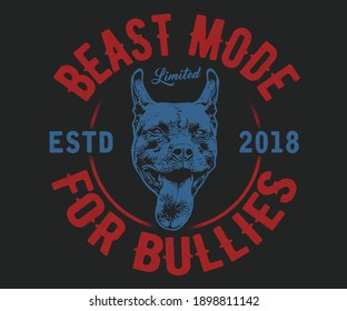 Beast mode vector design concept for your clothing apparel