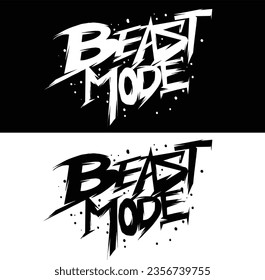 beast mode vector graphic, perfect for sticker tshirt and merchandise