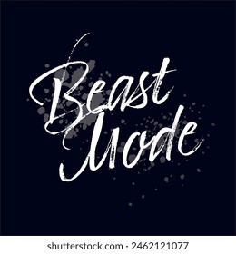 Beast Mode vector wall art banner