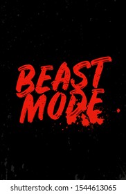 beast motivational quotes tshirt vector design