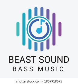 Beast sound logo design , Corporate business logo template, Creative logo template