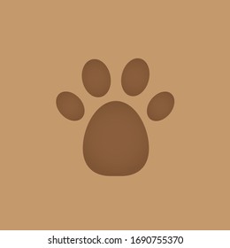 Beast step symbol. vector illustration