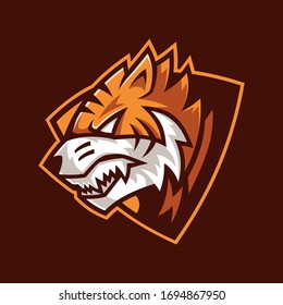 Beast Tiger head sport logo design