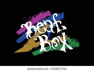 Diseño personalizado de letras BEAT BOX