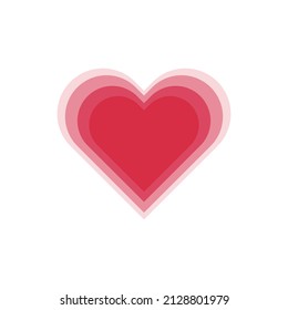 Beat of the Heart. Crushes and love. Vectors.