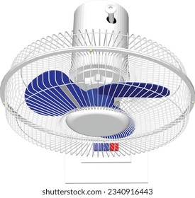 Beat the heat with this sleek vector desk fan design.