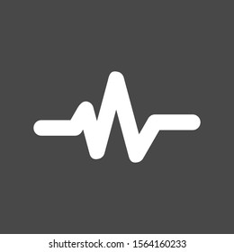 Beat icon isolated on abstract background
