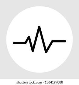 Beat icon isolated on abstract background
