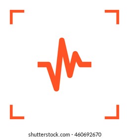 Beat isolated heart minimal icon. Health line vector icon for websites and mobile minimalistic flat design.