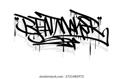 BEAT MAKER graffiti tag style design