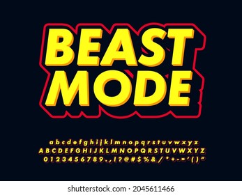 Beat Mode Bold Long Shadow Text Effect