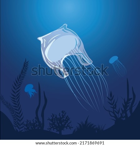 Similar – Image, Stock Photo Jellyfish in the water