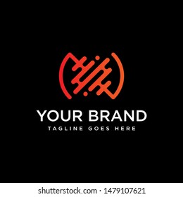 Beat Wave Logo Design Template