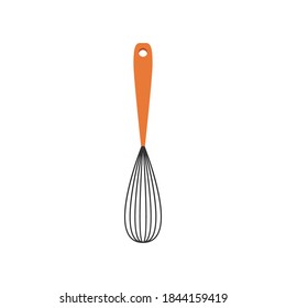 Beater egg whisk vector. Beater whisk on white background.