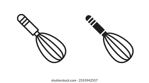 Beater flat simple vector symbols illustration.