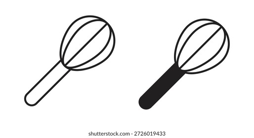 Símbolo de Vector de iconos de batidor con trazo editable y versiones planas