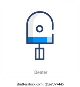 Concepto De Icono De La Máquina Y La Paliza