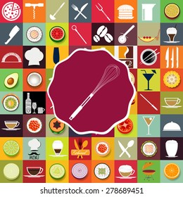 Beater and restaurant icons