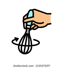 beater whisk color icon vector. beater whisk sign. isolated symbol illustration