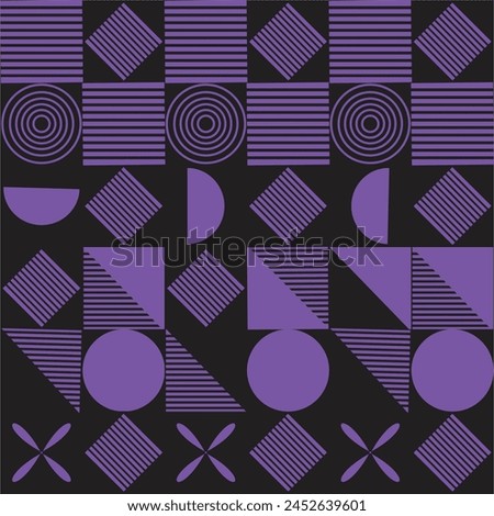 Beatiful  bauhaus patten Colorful textile pattern.