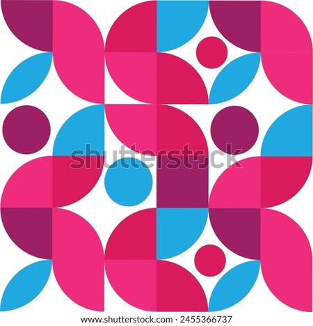Beatiful bauhaus patten Colorful textile pattern.
