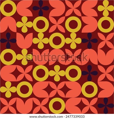 Beatiful bauhaus patten Colorful textile pattern.
